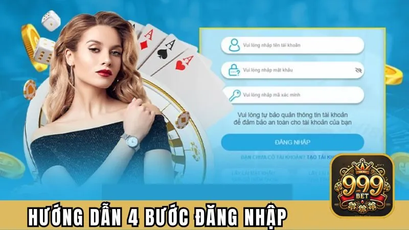 Hướng dẫn 4 bước đăng nhập